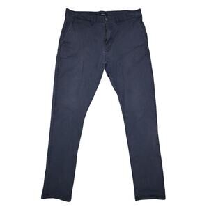 RVCA Daggers Fit Chino Pants Mens 34 Black Slim Fit Twill Straight Leg Classic